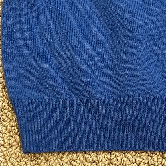 Henri Bendel Blue Cashmere Cardigan Sweater size Small Button Front - Picture 10 of 16